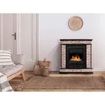 Портал Firelight Scala Classic камень сланец скалистый бурый, шпон тёмный дуб 4