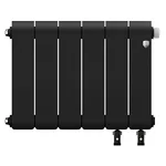 Радиатор биметаллический Royal Thermo Infinity 300 Noir Sable VR80 - 6 секц. 2
