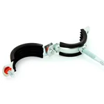 Хомут Uni-Fitt 2 1/2" (75-80 мм) с резиновым уплотнителем, шпилькой и дюбелем 2