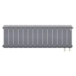 Радиатор биметаллический Royal Thermo Infinity 300 Silver Satin VR80 - 14 секц. 2
