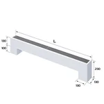 Конвектор напольный Royal Thermo STEP-130/130/1700-2-N-WT-LG-NA 2