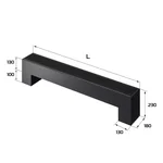 Конвектор напольный Royal Thermo STEP-130/180/1900-2-N-BL-LG-BL 2