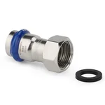 Муфта VARMEGA раструбная Inox Press с накидной гайкой 15x3/4" 2