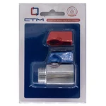 Кран CTM шар. мини для воды 1/2" г/ш флажок хром. CWMFM012 1