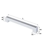 Конвектор напольный Royal Thermo STEP-80/130/1900-1-N-WT-LG-NA 2