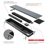 Конвектор внутрипольный Royal Thermo ATRIUM TURBO-150/300/1400-DG-U-NA 5