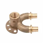 Угольник REHAU настенный ВР 16/16-1/2" RX+ короткий , бронза 5