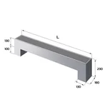 Конвектор напольный Royal Thermo STEP-130/180/1400-2-N-SS-LG-NA 2