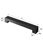 Конвектор напольный Royal Thermo STEP-80/180/1900-1-N-BL-LG-BL 2