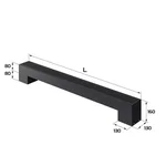 Конвектор напольный Royal Thermo STEP-80/130/1900-1-N-BL-LG-BL 2