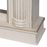 Каминокомплект: Очаг Electrolux EFP/P-4220LS, портал Olympia 42/40/36, сл. кость с зол. патиной 5