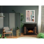 Портал Firelight Bricks Wood 30 камень коричневый, шпон темный дуб 4