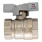 Кран шар. CTM СТАНДАРТ для воды 3/4" г/г бабочка CWFFB034 2