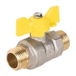 Кран шаровой латунный LD Pride 47.15.Н-Н.Б GAS (бабочка) 2