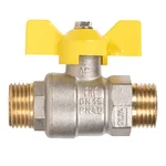 Кран шаровой латунный LD Pride 47.15.Н-Н.Б GAS (бабочка) 4