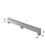 Конвектор напольный Royal Thermo STEP-180/130/2600-3-N-SS-LG-NA 2
