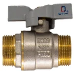 Кран шар. CTM для воды 1" ш/ш бабочка CNMMB001 2