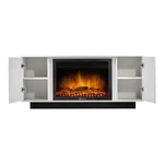 Каминокомплект: Очаг Electrolux EFP/P-3020LS N, портал Como 30 белый, черный, р/в 3
