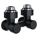 Узел нижнего подключения Royal Thermo Design угловой 1/2"х3/4" EK (черный) 1