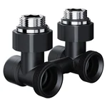 Узел нижнего подключения Royal Thermo Design угловой 1/2"х3/4" EK (черный) 2