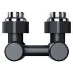 Узел нижнего подключения Royal Thermo Design угловой 1/2"х3/4" EK (черный) 3