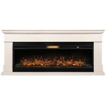 Каминокомплект: Очаг Royal Thermo Aurora RTFP/P-AR60LS, портал California 60 IV, молочный 2