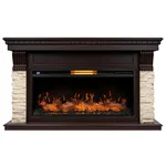 Каминокомплект: Очаг Royal Thermo Aurora RTFP/P-AR40LS, портал Michigan 40 камень мол., шпон т.дуб 2