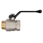 Кран шаровой латунный LD Pride 47.40.B-Н.Р Ду 40 Ру 25 вн-нр, (рычаг) 4