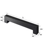 Конвектор напольный Royal Thermo STEP-130/130/1900-2-N-BL-LG-BL 2