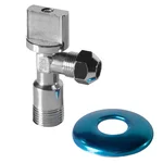 Кран шаровый угловой Royal Thermo OPTIMAL для подкл. с/т приборов 1/2"х3/8" 1