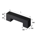 Конвектор напольный Royal Thermo STEP-80/130/700-1-N-BL-LG-BL 2