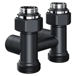 Узел нижнего подключения Royal Thermo Design прямой 1/2"х3/4" EK (черный) 2
