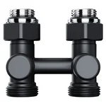 Узел нижнего подключения Royal Thermo Design прямой 1/2"х3/4" EK (черный) 3