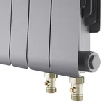 Радиатор биметаллический Royal Thermo Infinity 300 Silver Satin VR80 - 8 секц. 5
