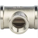 Тройник переходной STOUT никелированный ВВ 3/4"х1/2"х3/4" 2
