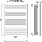 Полотенцесушитель Royal Thermo Casa П21 500х1200 стальной 8