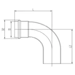 Уголок VIEIR 90 град. нерж. сталь 22а×22 VER-PRO (40/4) 2