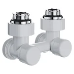 Узел нижнего подключения Royal Thermo Design угловой 1/2"х3/4" EK (белый) 1