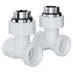 Узел нижнего подключения Royal Thermo Design угловой 1/2"х3/4" EK (белый) 2