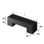 Конвектор напольный Royal Thermo STEP-80/180/600-1-N-BL-LG-BL 2