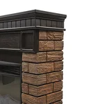 Каминокомплект:Очаг Electrolux EFP/P-3320RLS, портал Bricks Wood 30 камень темный, шпон венге 2