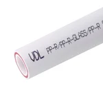 Труба VDL PP-R SDR6 PN25 25х4,2 PN25 (арм. стекловолокном), белый (4/80) 2