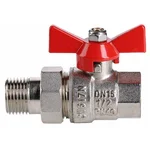 Кран шар. Valtec VT.227.N.05 BASE ВН 3/4" с американкой бабочка 4