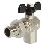 Кран VRT шаровой со сгоном угловой 1/2" бабочка 1
