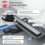 Лоток душевой Royal Thermo с сухим затвором Compact Line Basic 800 4