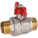 Кран VIEIR шаровый 1/2" НН, усиленный, кр. бабочка, никель (1112/14) VR105-03 2