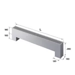 Конвектор напольный Royal Thermo STEP-180/130/1100-3-N-SS-LG-NA 2