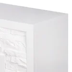Портал Firelight Loft 30 камень белый, белая эмаль 4
