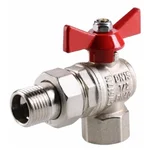 Кран шар. Valtec VT.228.N.06 BASE ВН 1" с американкой бабочка угловой 3