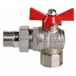 Кран шар. Valtec VT.228.N.06 BASE ВН 1" с американкой бабочка угловой 4